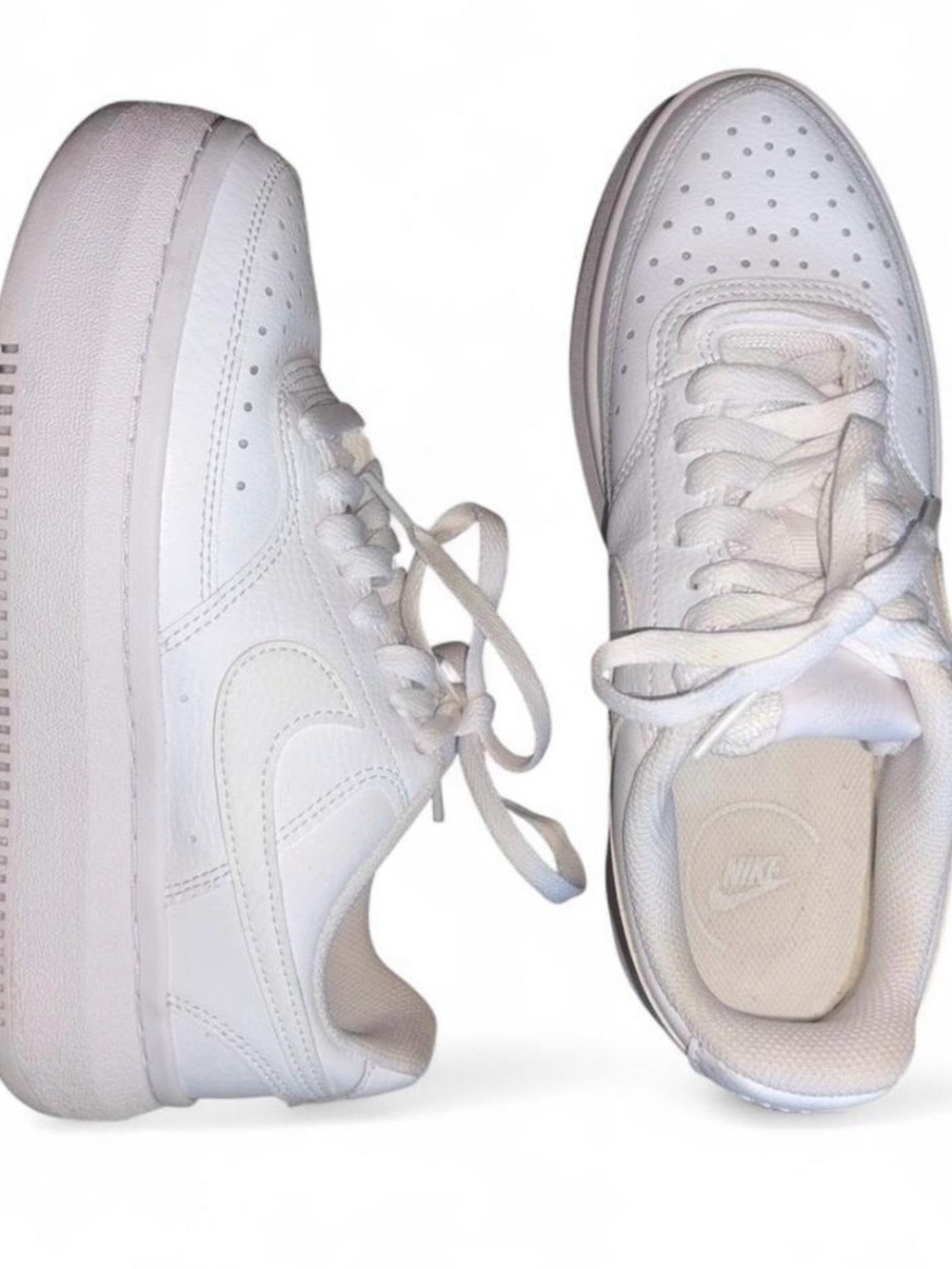 Nike Women’s White Leather Sneakers - Classic Low Top
